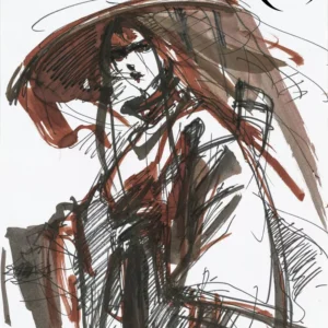 A Path to Glory – Jin Yong's Centennial Memorial • Limited Edition Sketches Fine Art Print Signed by Ren Zhe (II)